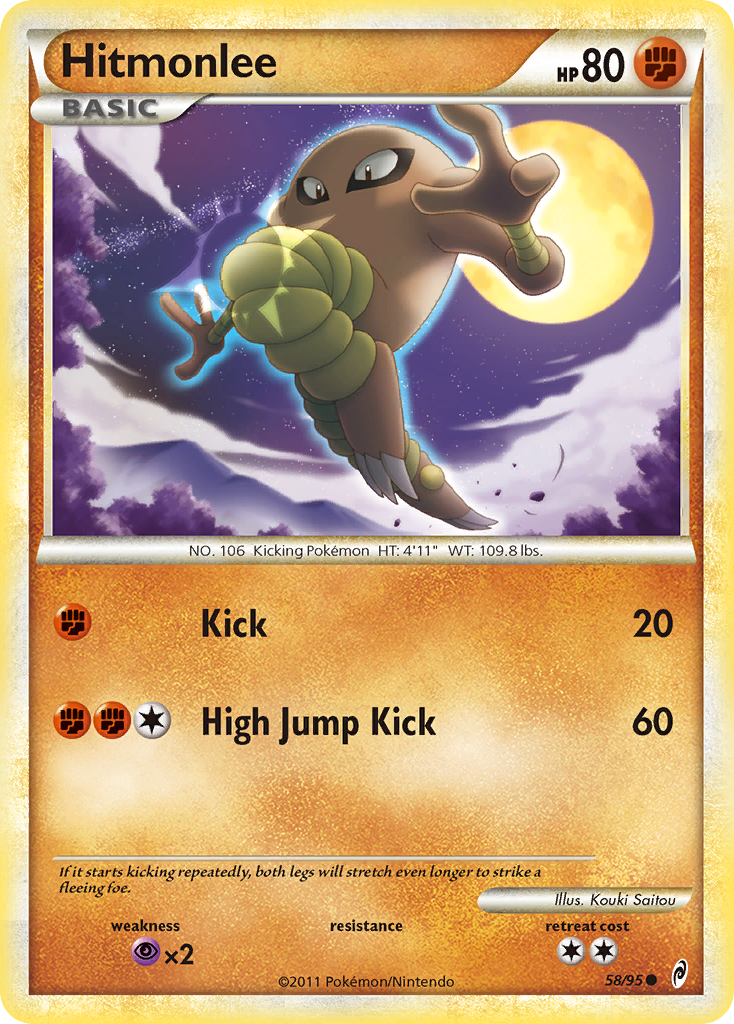 Hitmonlee (58/95) [HeartGold & SoulSilver: Call of Legends] | Rock City Comics