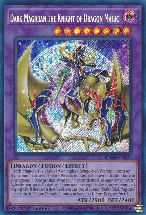 Dark Magician the Knight of Dragon Magic [BLMR-EN001] Secret Rare | Rock City Comics