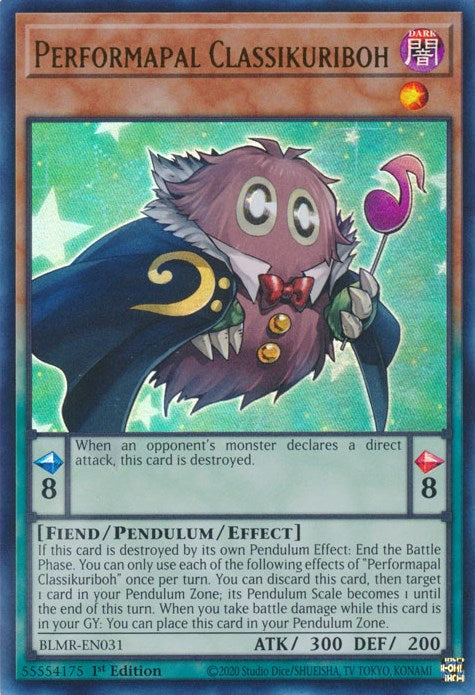 Performapal Classikuriboh [BLMR-EN031] Ultra Rare | Rock City Comics