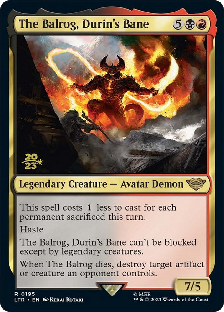 The Balrog, Durin's Bane [The Lord of the Rings: Tales of Middle-Earth Prerelease Promos] | Rock City Comics