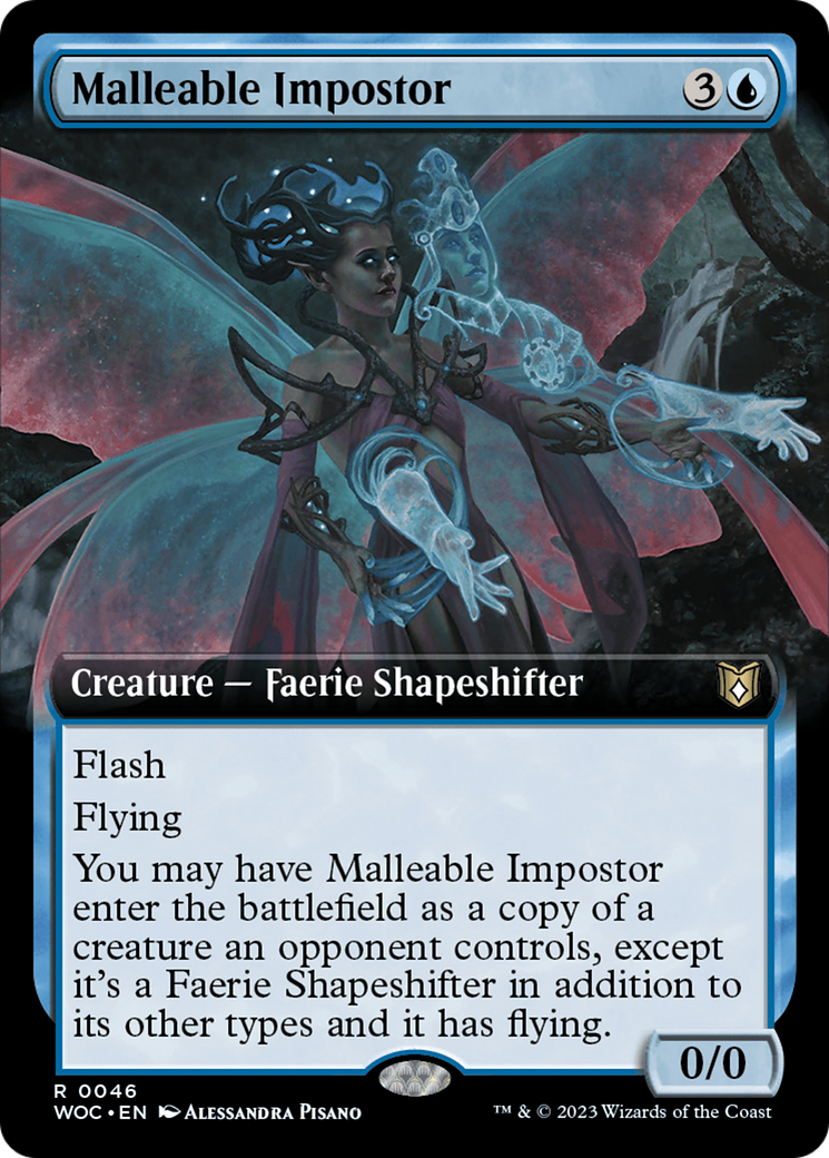 Malleable Impostor (Extended Art) [Wilds of Eldraine Commander] | Rock City Comics