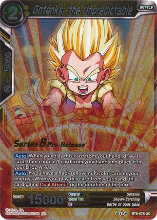 Gotenks, the Unpredictable [BT8-078_PR] | Rock City Comics