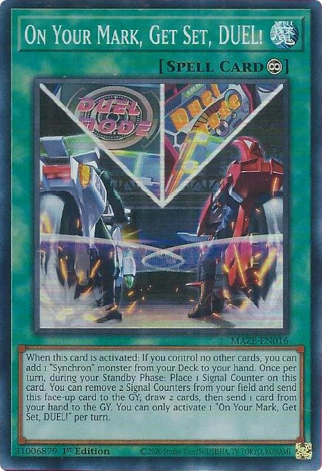 On Your Mark, Get Set, DUEL! [MAZE-EN016] Super Rare | Rock City Comics