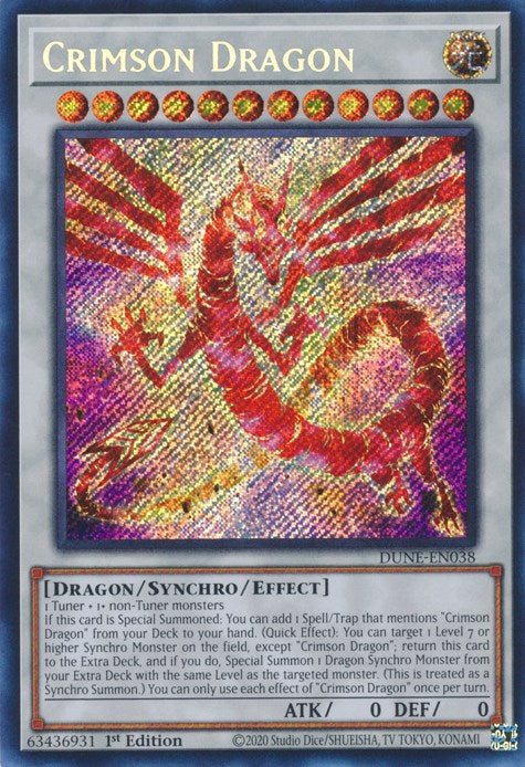 Crimson Dragon [DUNE-EN038] Secret Rare | Rock City Comics