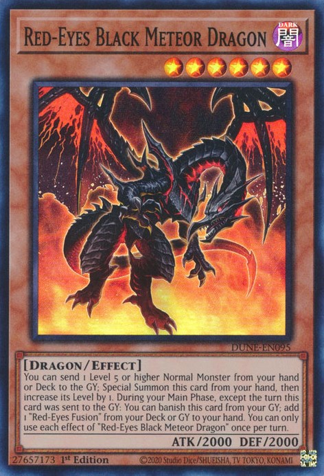 Red-Eyes Black Meteor Dragon [DUNE-EN095] Super Rare | Rock City Comics