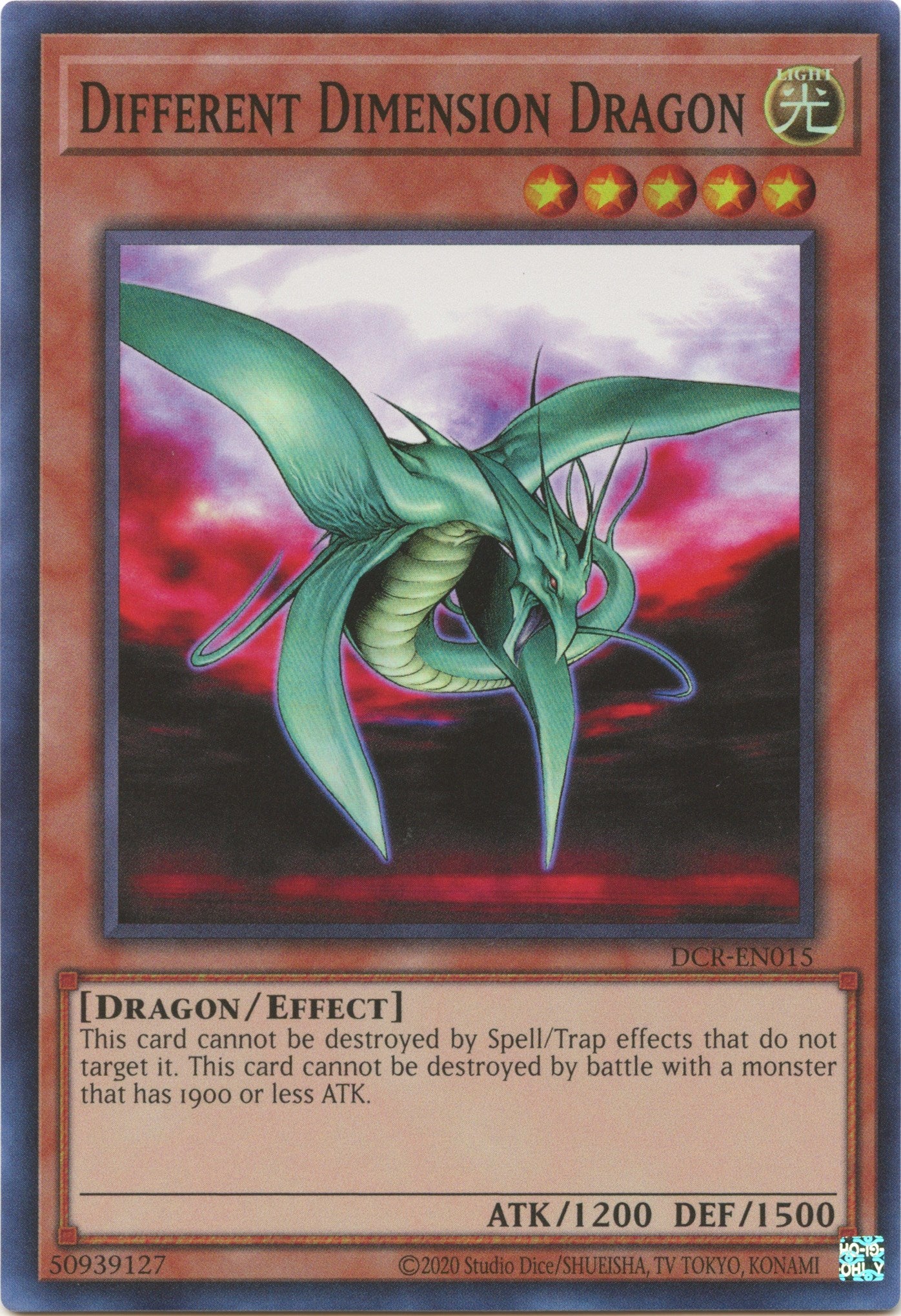 Different Dimension Dragon (25th Anniversary) [DCR-EN015] Super Rare | Rock City Comics