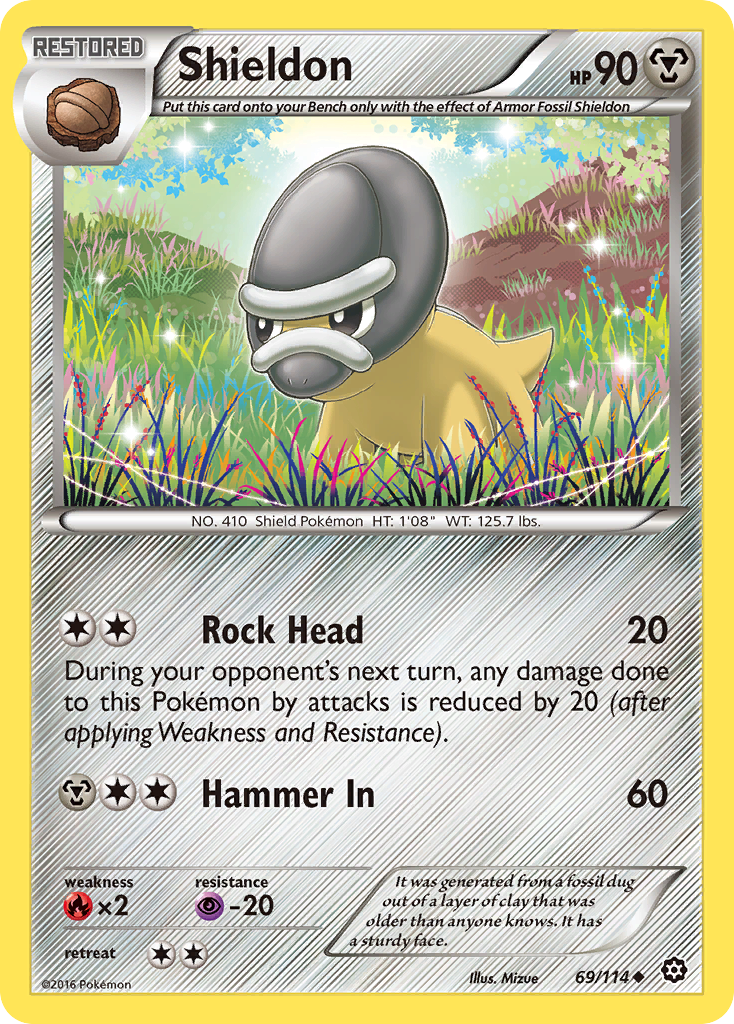 Shieldon (69/114) [XY: Steam Siege] | Rock City Comics