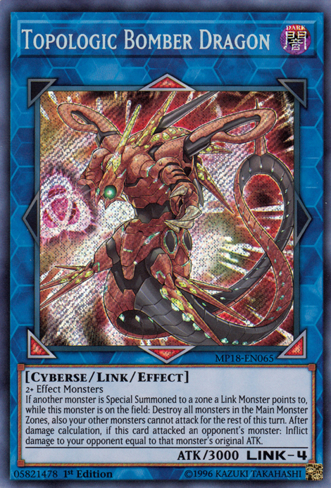 Topologic Bomber Dragon [MP18-EN065] Secret Rare | Rock City Comics