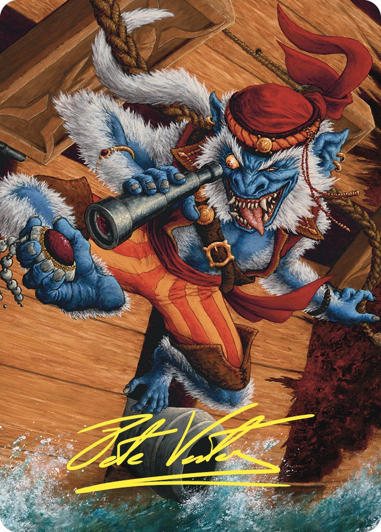 Treasure Nabber Art Card (Gold-Stamped Signature) [Commander Masters Art Series] | Rock City Comics