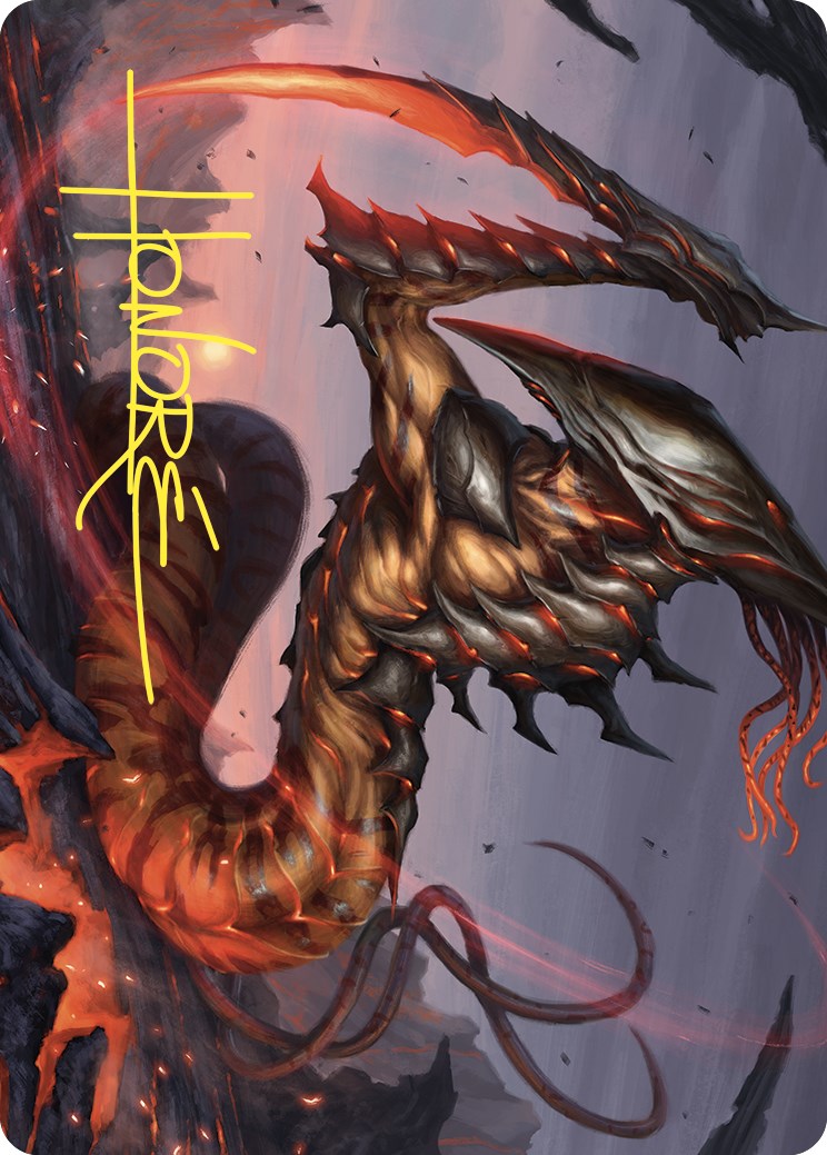 Blade Sliver Art Card (Gold-Stamped Signature) [Commander Masters Art Series] | Rock City Comics