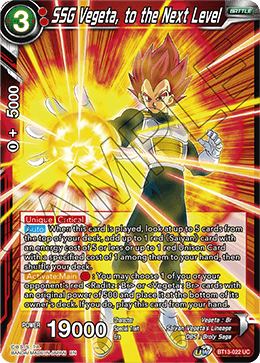 SSG Vegeta, to the Next Level (Uncommon) [BT13-022] | Rock City Comics