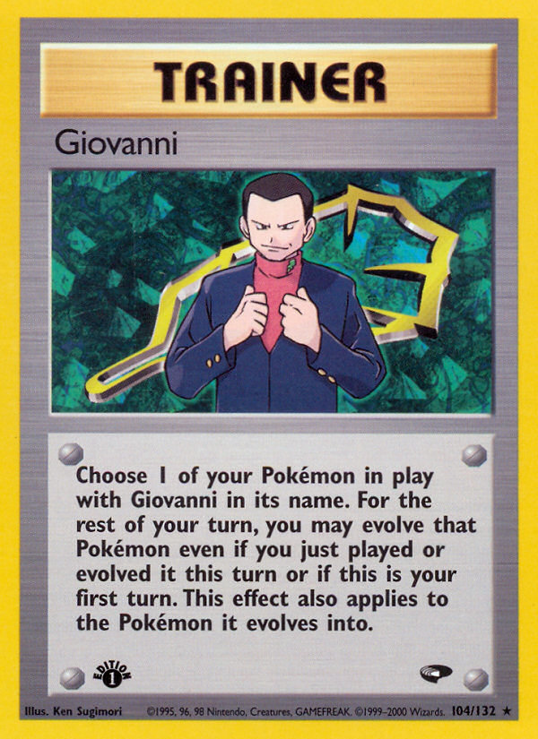 Giovanni (104/132) [Gym Challenge 1st Edition] | Rock City Comics