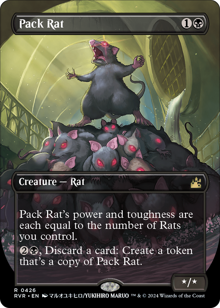 Pack Rat (Anime Borderless) [Ravnica Remastered] | Rock City Comics