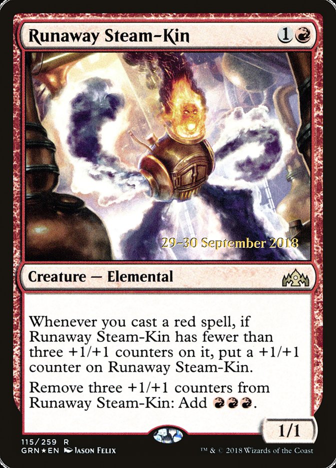 Runaway Steam-Kin  [Guilds of Ravnica Prerelease Promos] | Rock City Comics