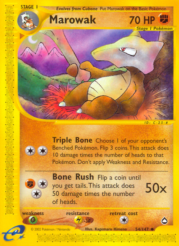 Marowak (54/147) [Aquapolis] | Rock City Comics