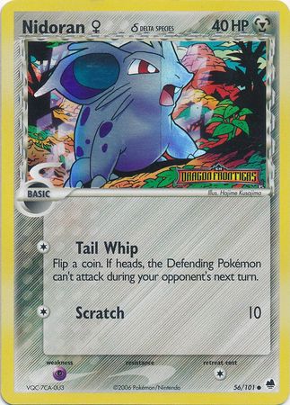 Nidoran (56/101) (Female) (Delta Species) (Stamped) [EX: Dragon Frontiers] | Rock City Comics