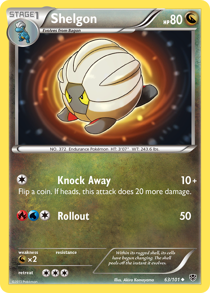 Shelgon (63/101) [Black & White: Plasma Blast] | Rock City Comics