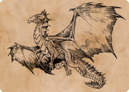 Ancient Bronze Dragon Art Card (58) [Commander Legends: Battle for Baldur's Gate Art Series] | Rock City Comics