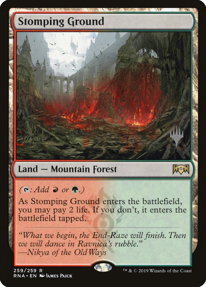 Stomping Ground (Promo Pack) [Ravnica Allegiance Promos] | Rock City Comics