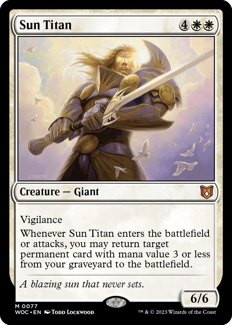 Sun Titan [Wilds of Eldraine Commander] | Rock City Comics