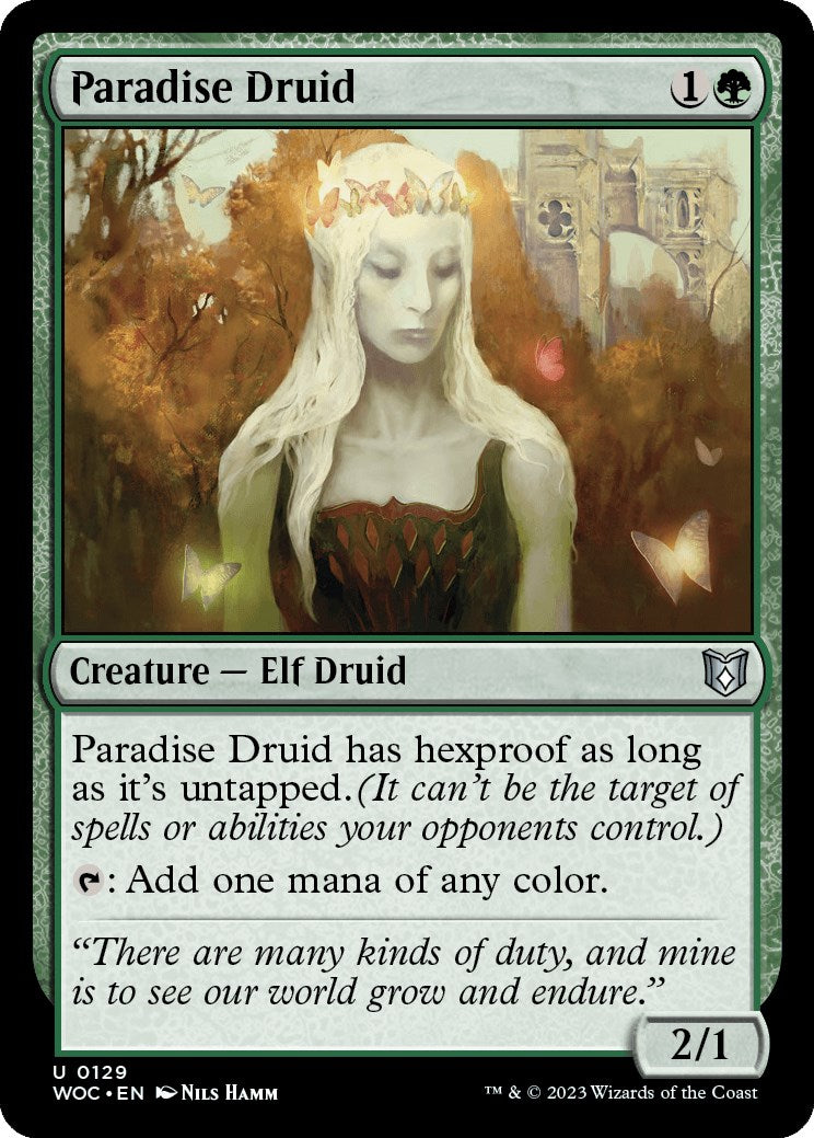 Paradise Druid [Wilds of Eldraine Commander] | Rock City Comics