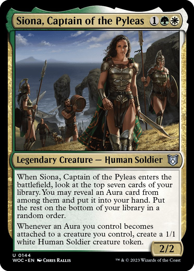 Siona, Captain of the Pyleas [Wilds of Eldraine Commander] | Rock City Comics