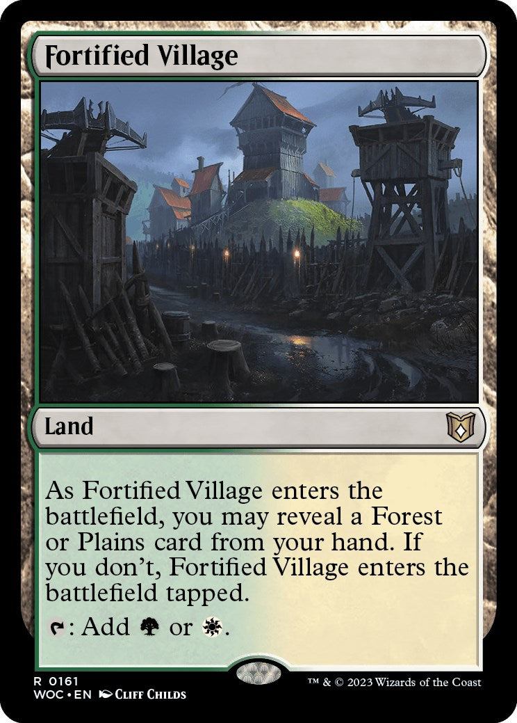 Fortified Village [Wilds of Eldraine Commander] | Rock City Comics