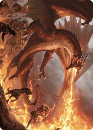 Realm-Scorcher Hellkite Art Card [Wilds of Eldraine Art Series] | Rock City Comics