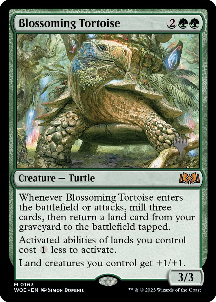 Blossoming Tortoise (Promo Pack) [Wilds of Eldraine Promos] | Rock City Comics