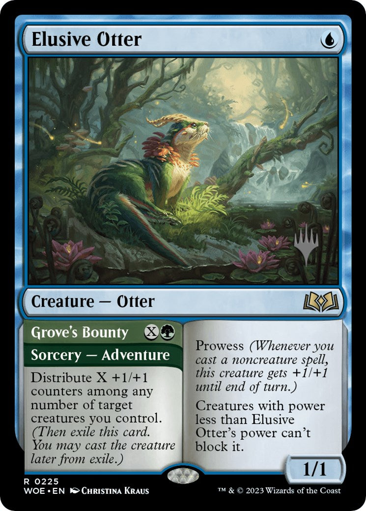 Elusive Otter // Grove's Bounty (Promo Pack) [Wilds of Eldraine Promos] | Rock City Comics