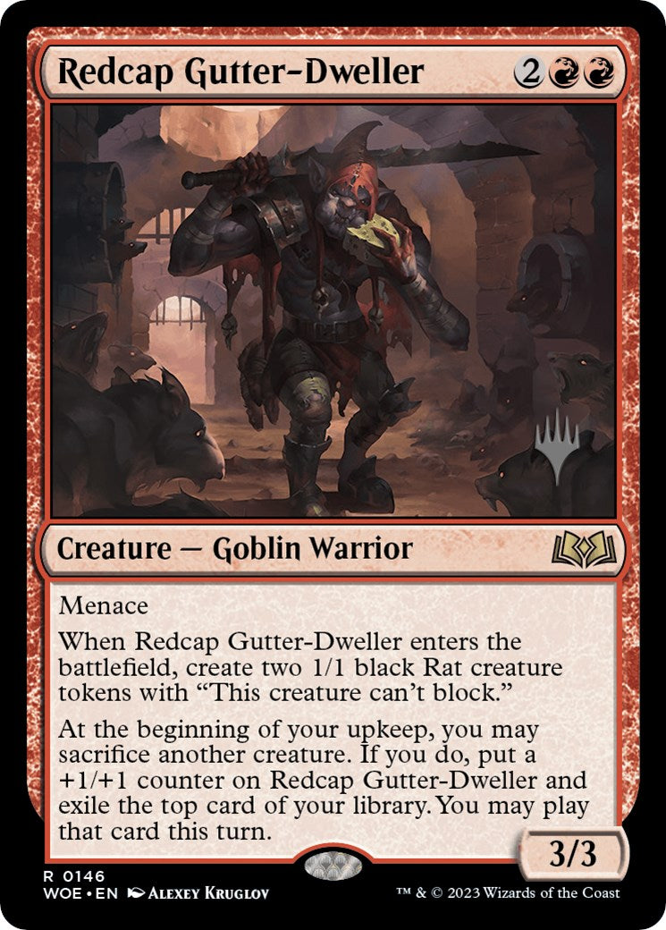 Redcap Gutter-Dweller (Promo Pack) [Wilds of Eldraine Promos] | Rock City Comics