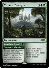 Virtue of Strength // Garenbrig Growth (Promo Pack) [Wilds of Eldraine Promos] | Rock City Comics