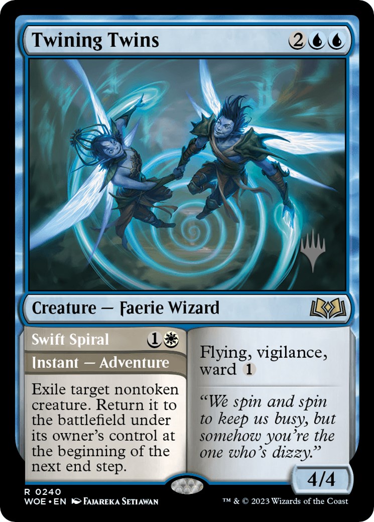 Twining Twins // Swift Spiral (Promo Pack) [Wilds of Eldraine Promos] | Rock City Comics