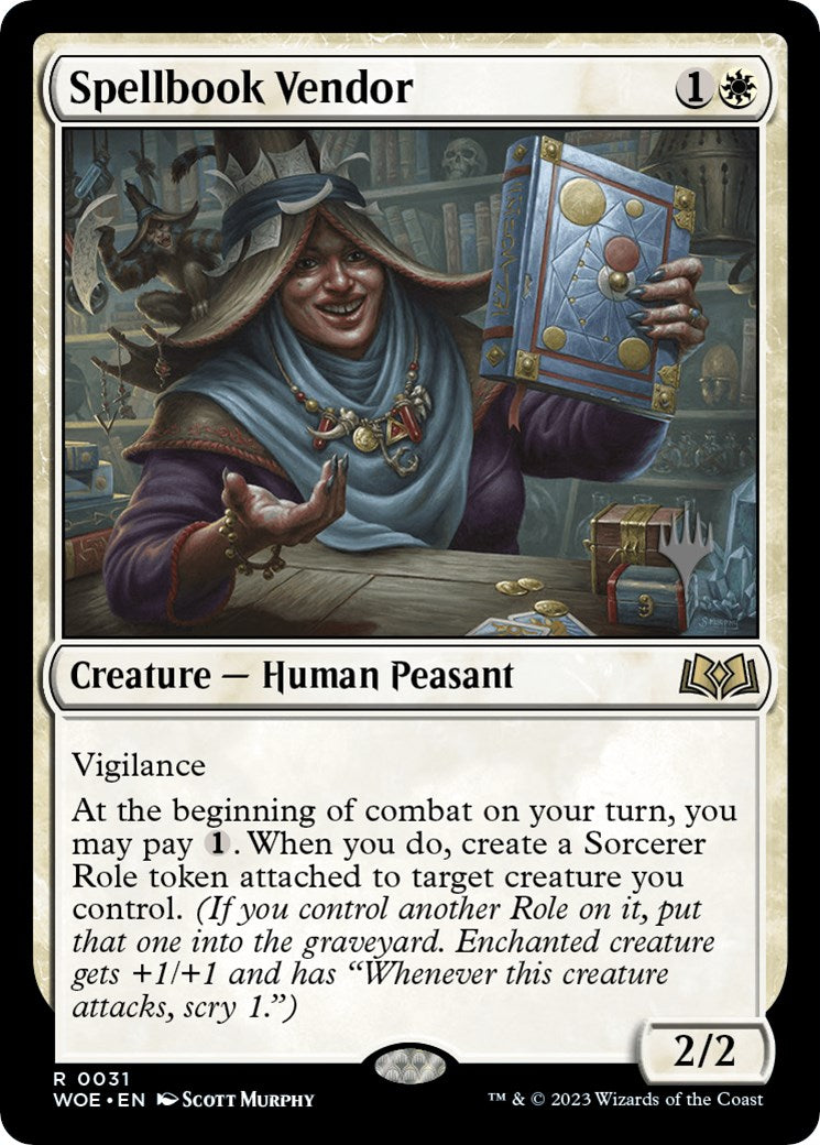 Spellbook Vendor (Promo Pack) [Wilds of Eldraine Promos] | Rock City Comics