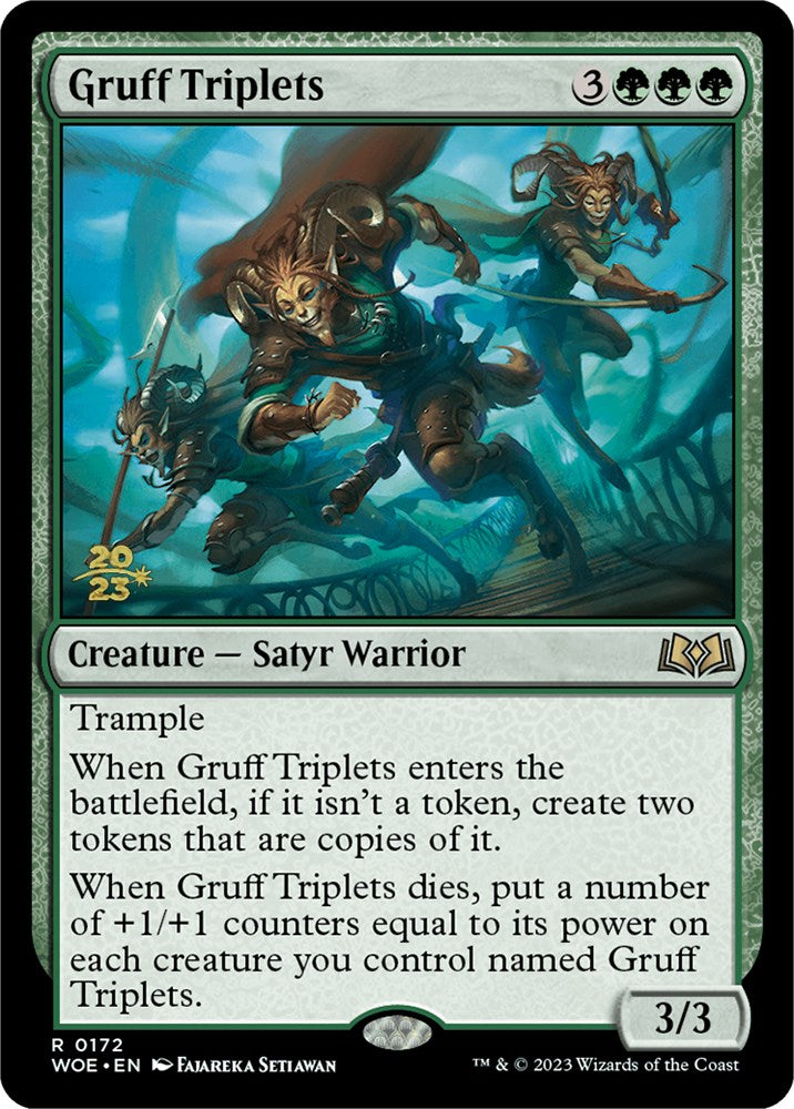 Gruff Triplets [Wilds of Eldraine Prerelease Promos] | Rock City Comics