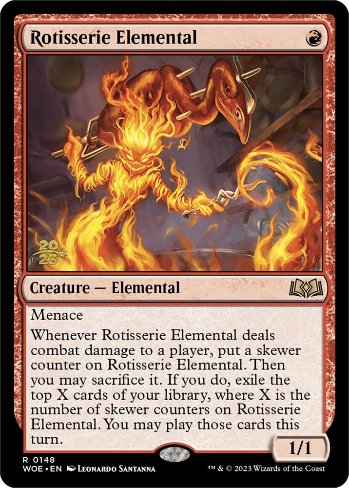 Rotisserie Elemental [Wilds of Eldraine Prerelease Promos] | Rock City Comics