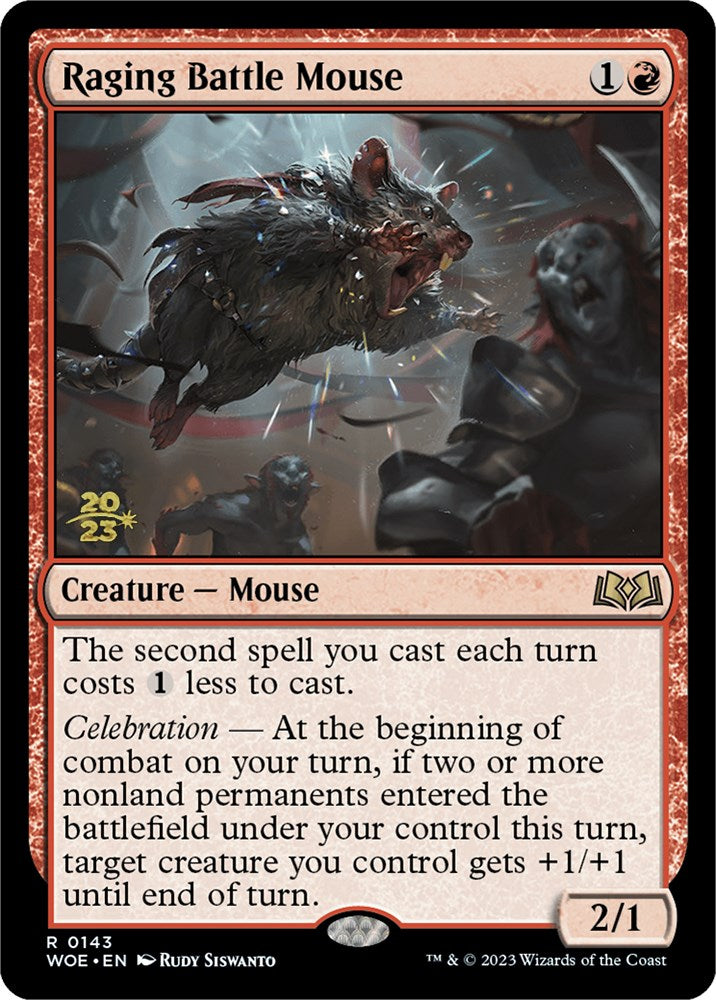 Raging Battle Mouse [Wilds of Eldraine Prerelease Promos] | Rock City Comics