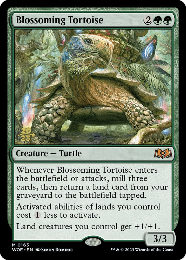 Blossoming Tortoise [Wilds of Eldraine Prerelease Promos] | Rock City Comics