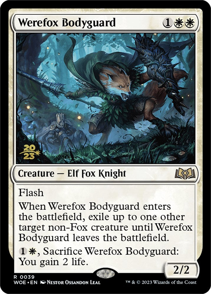 Werefox Bodyguard [Wilds of Eldraine Prerelease Promos] | Rock City Comics