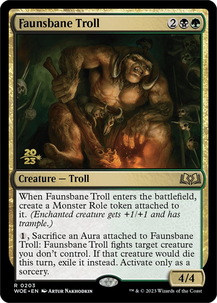 Faunsbane Troll [Wilds of Eldraine Prerelease Promos] | Rock City Comics