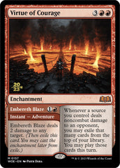 Virtue of Courage //Embereth Blaze (Promo Pack) [Wilds of Eldraine Promos] | Rock City Comics