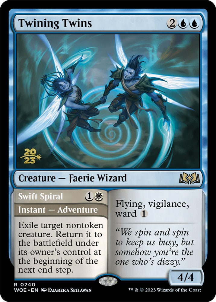 Twining Twins // Swift Spiral (Promo Pack) [Wilds of Eldraine Promos] | Rock City Comics