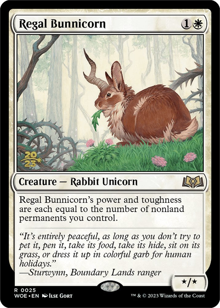 Regal Bunnicorn [Wilds of Eldraine Prerelease Promos] | Rock City Comics