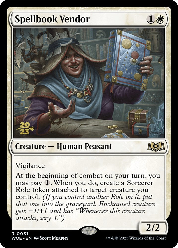 Spellbook Vendor [Wilds of Eldraine Prerelease Promos] | Rock City Comics