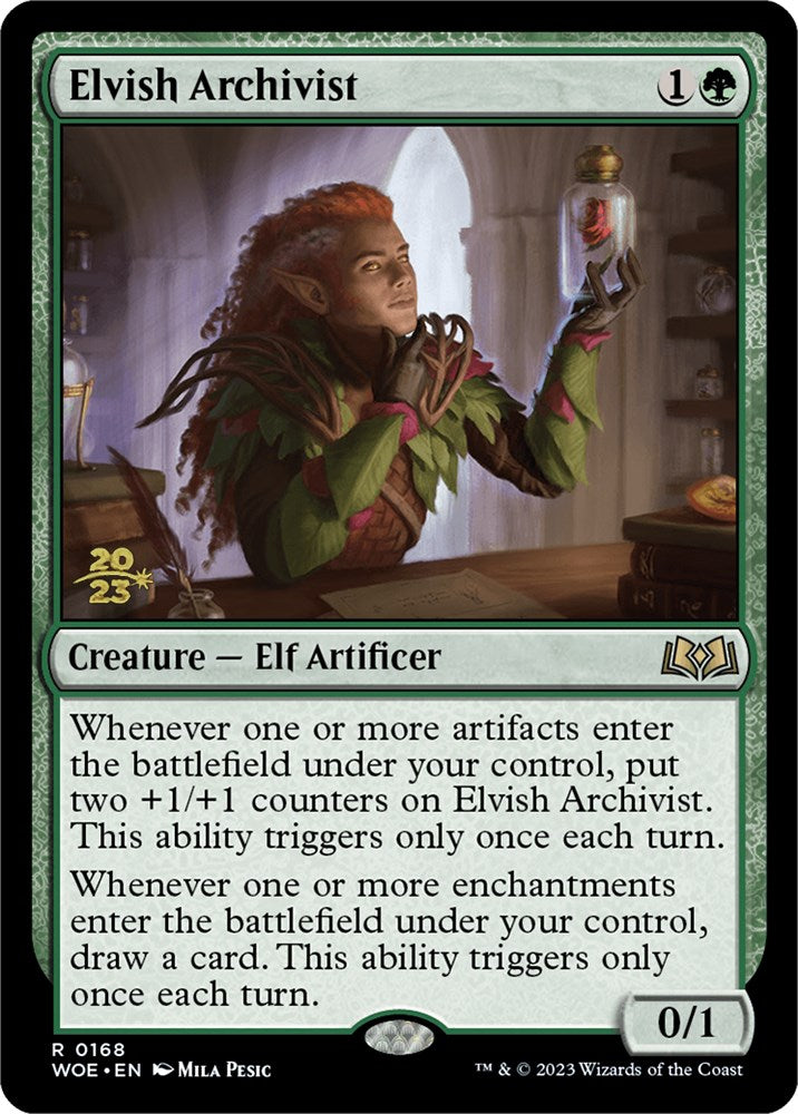 Elvish Archivist [Wilds of Eldraine Prerelease Promos] | Rock City Comics