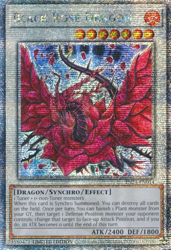 Black Rose Dragon [TN23-EN014] Quarter Century Secret Rare | Rock City Comics