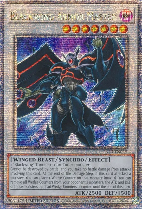 Blackwing Armor Master [TN23-EN015] Quarter Century Secret Rare | Rock City Comics