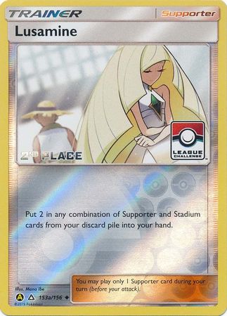 Lusamine (153a/156) (League Challenge Alt Art 2nd Place) [Sun & Moon: Ultra Prism] | Rock City Comics