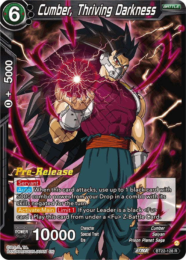 Cumber, Thriving Darkness (BT22-128) [Critical Blow Prerelease Promos] | Rock City Comics