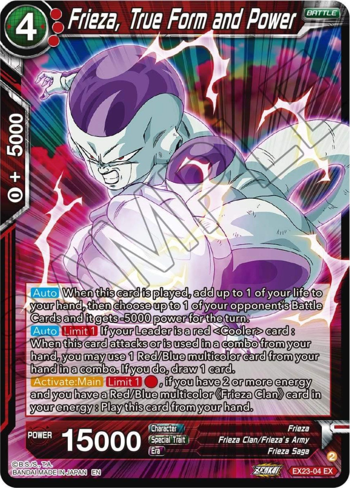 Frieza, True Form and Power (EX23-04) [Premium Anniversary Box 2023] | Rock City Comics